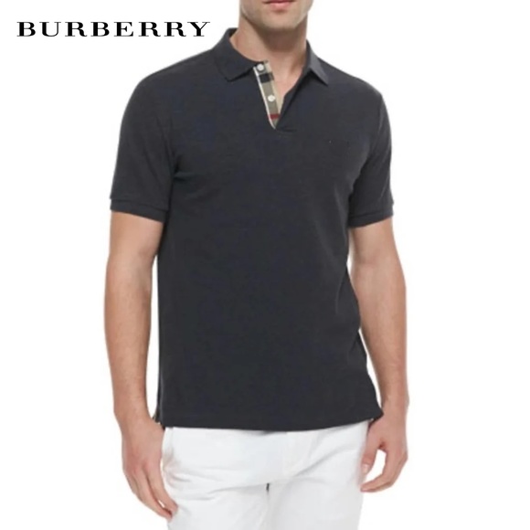 Burberry Other - Burberry Brit Plaid Trim Polo Small 100% cotton Gently worn 19" armpit to armpit
